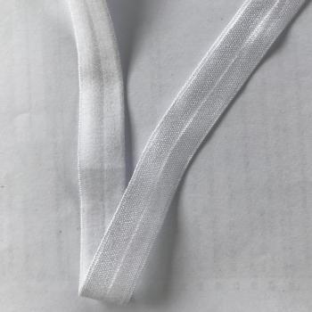 Elastisches Einfassband (Falzgummi) weiß 15mm